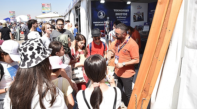 TEKNOFEST 2023'de OMÜ Standına Yoğun İlgi