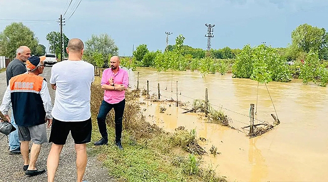 Tekkeköy'de Ekipler Sel Afeti İçin Sahada