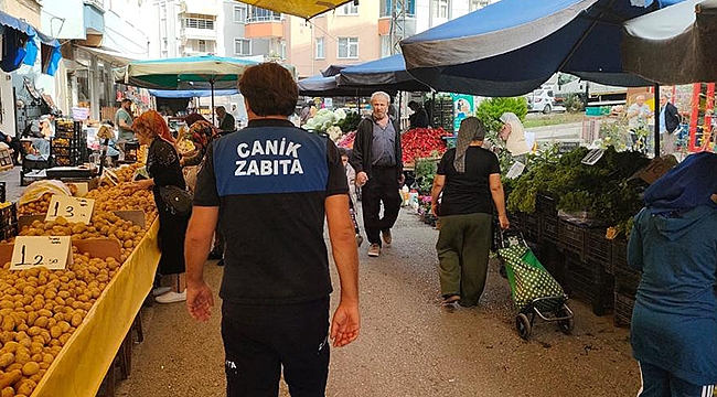 Canik'te Semt Pazarları Denetim Altında