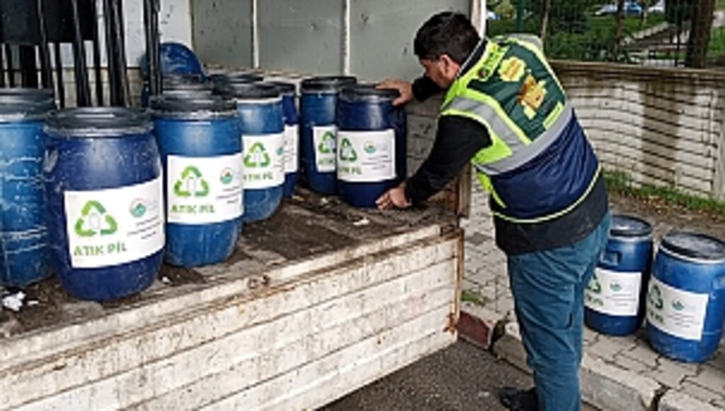 'Sıfır Atık' İçin İlkadım'da Piller Ekonomiye Kazandırılıyor