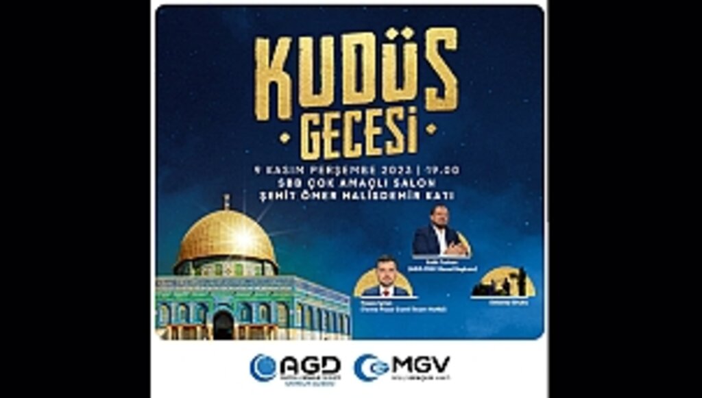 AGD'den Kudüs Gecesine Davet