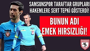 Taraftarlardan Maçın Hakemlerine Tepki!...
