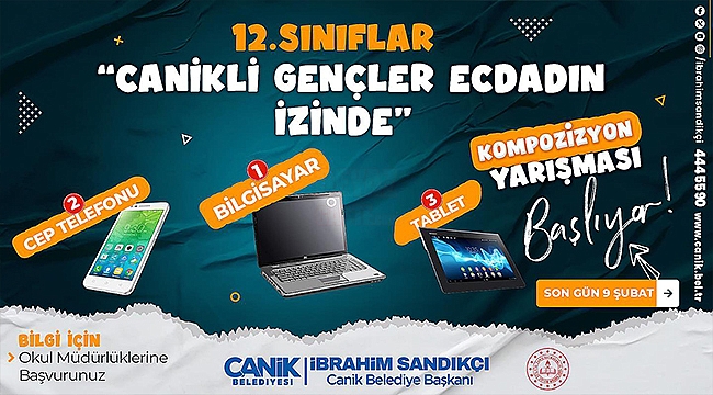 Canik'ten Cumhuriyetin 100. Yılına Özel Yarışma 