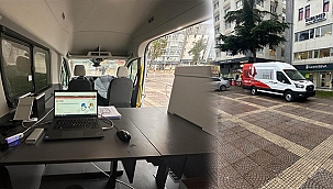 "Mobil Göç Noktası Aracı" Samsun'da Hizmet Vermeye Başladı