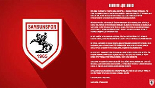 Samsunspor'dan Hakem Kararları İle İlgili Açıklama!...