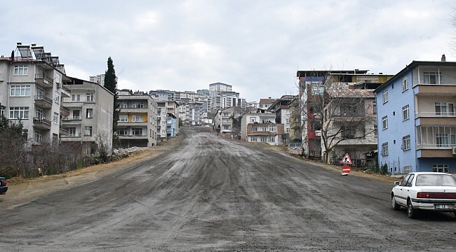 Canik'te yeni bulvar yolu çalışmaları hızla sürüyorc