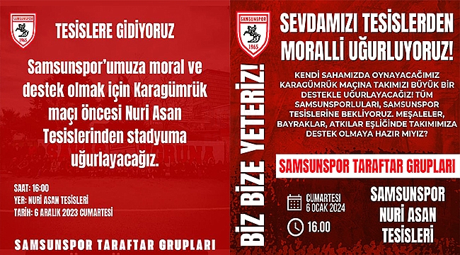 Taraftarlar Samsunspor'u Meşalelerle Uğurlayacak