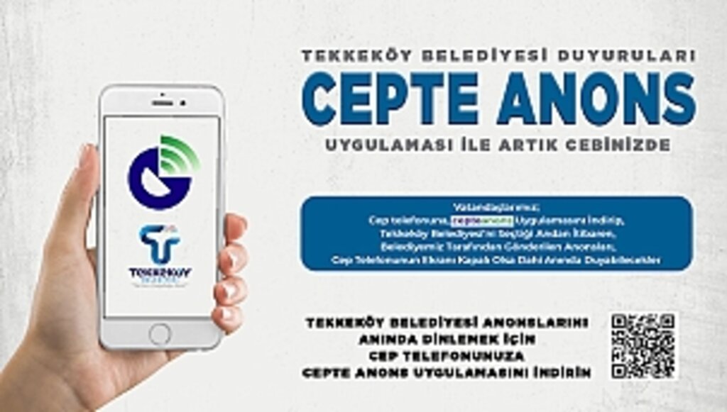 Tekkeköy'de Cepte Anons Uygulaması Başladı