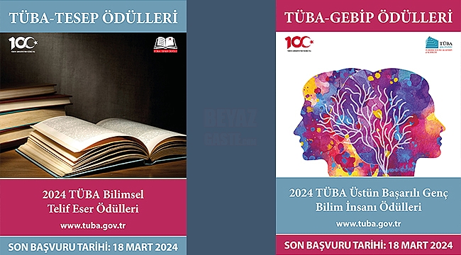 TÜBA-GEBİP ve TESEP Ödülleri için 2024 Yılı Başvuruları Başladı