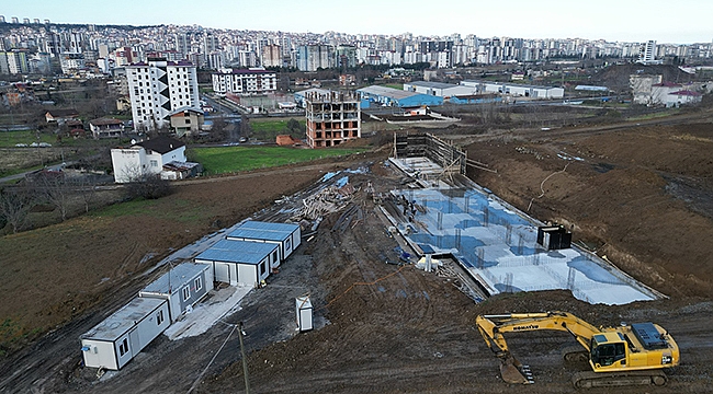 Canik Futbol Sahası İnşaatı Başladı