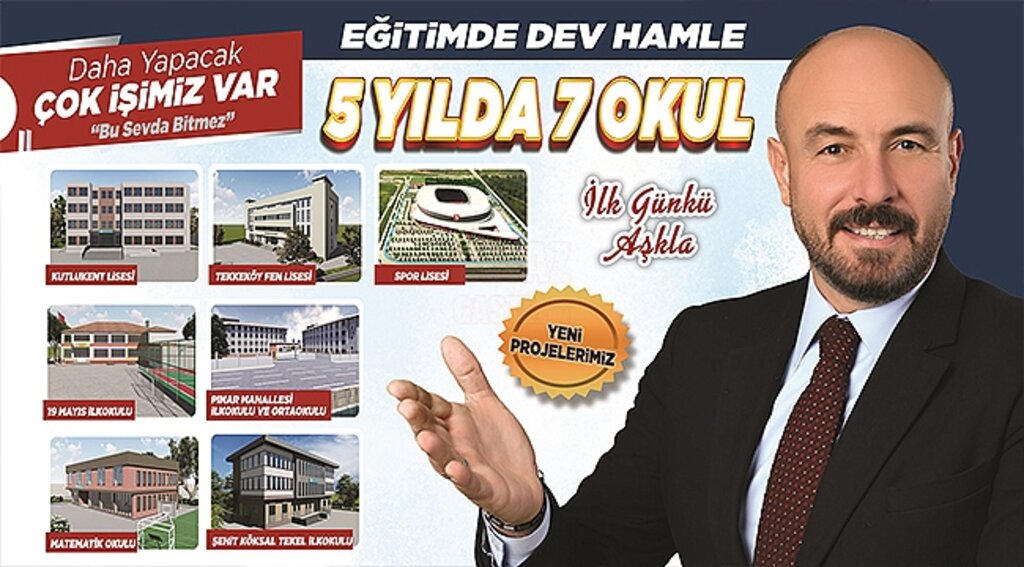 Tekkeköyümüze 5 Yılda 7 Yeni Okul Kazandıracağız