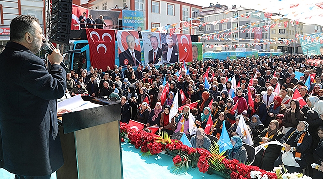 Cumhur İttifakı Kavak'ta Gümbür Gümbür Geliyoruz Dedi!...