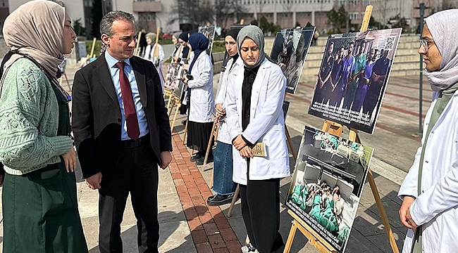 OMÜ'de 'İnsanlığa Beyaz Çağrı' Adlı Fotoğraf Sergisi 