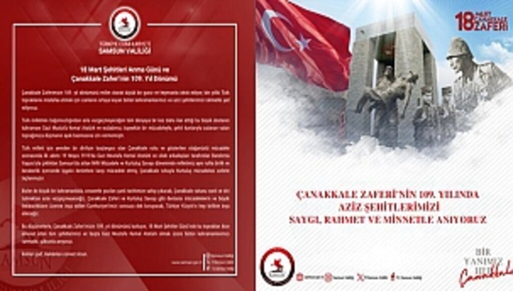 Vali Tavlı'dan Çanakkale Mesajı…