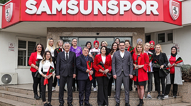 Yılport Samsunspor'da Çalışan kadınlara 8 Mart Sürprizi