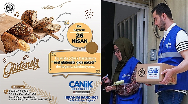 Canik'ten Çölyak Hastalarına Destek