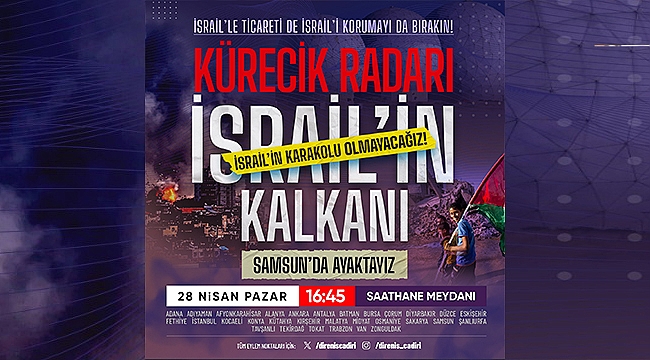 İsrail İçin Samsun'da Ayaktayız!...