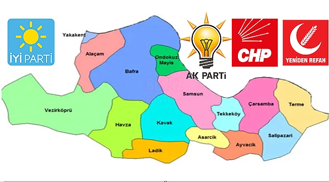 Samsun'da Seçim Sonuçları!...