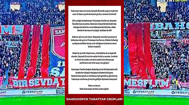 Hiç Bir Samsunspor Taraftarı Yalnız Değildir