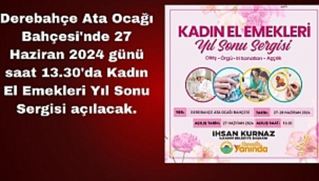 İlkadım Belediyesi Kadın El Emeği Sergisi Açılıyor