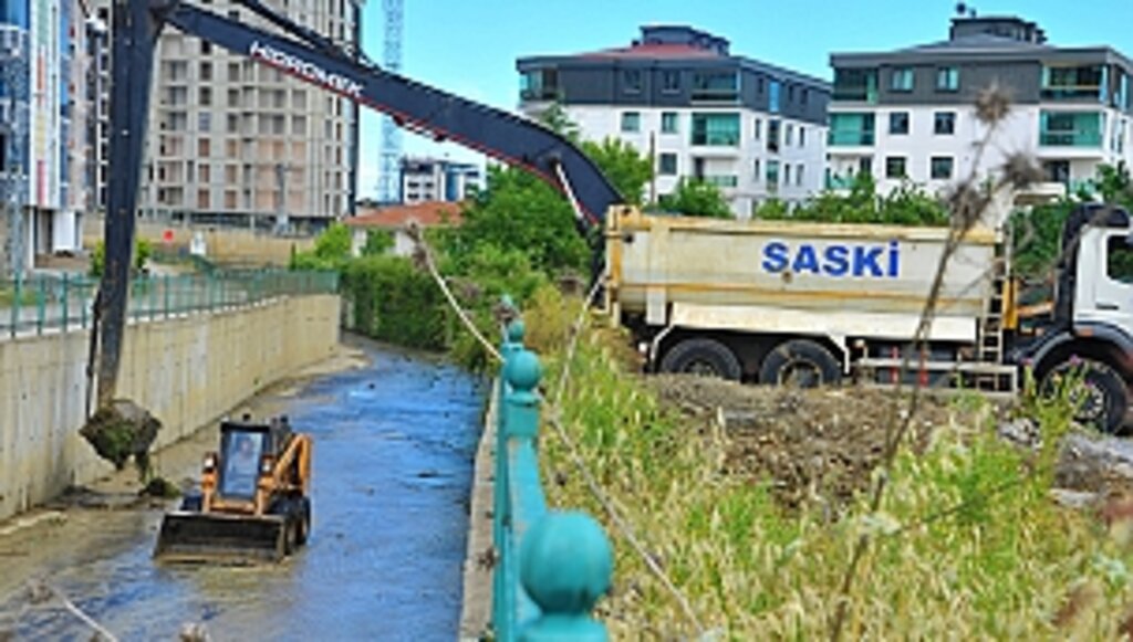 SASKİ'den Derelerde Büyük Temizlik