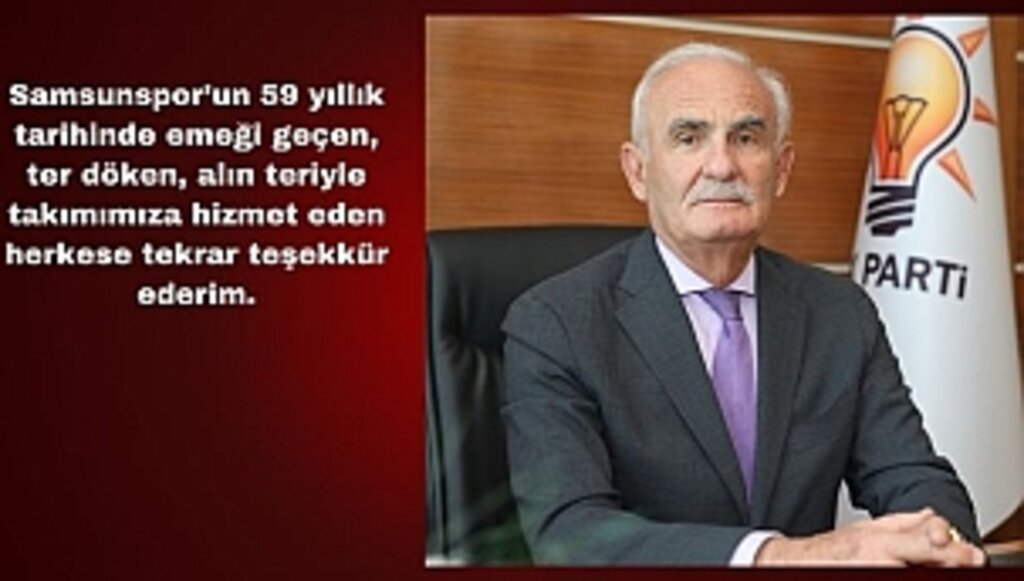 Yılmaz'dan Samsunspor'un Kuruluş Yıl Dönümü Mesajı