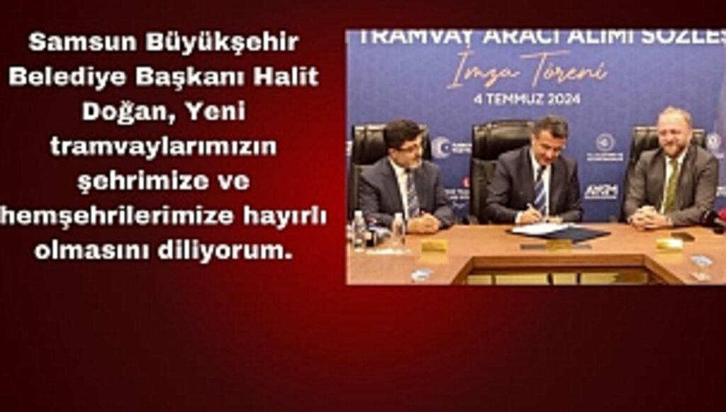 10 Yeni Tramvay Alımı İçin İmzalar Atıldı