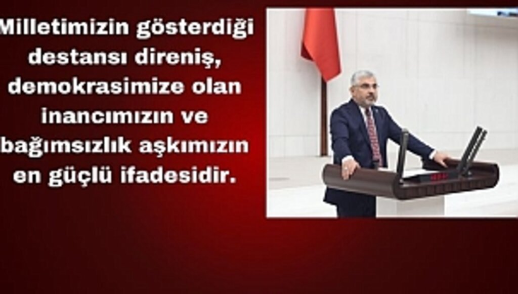 Aksu'dan 15 Temmuz Mesajı