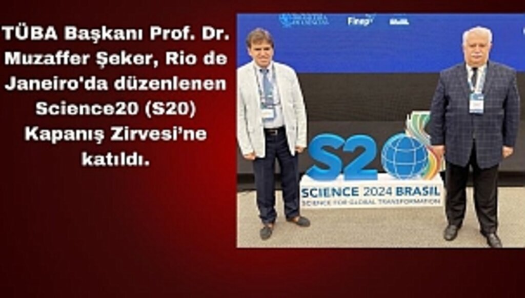 Başkan Şeker, Science20 Kapanış Zirvesi'ne Katıldı