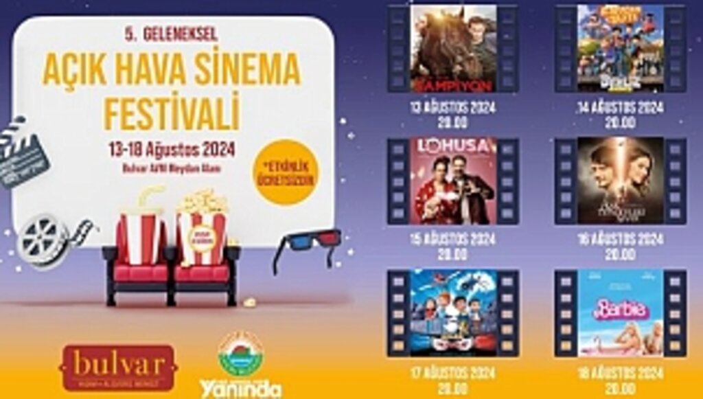 İlkadım'da Açık Hava Sinema Festivali başlıyor