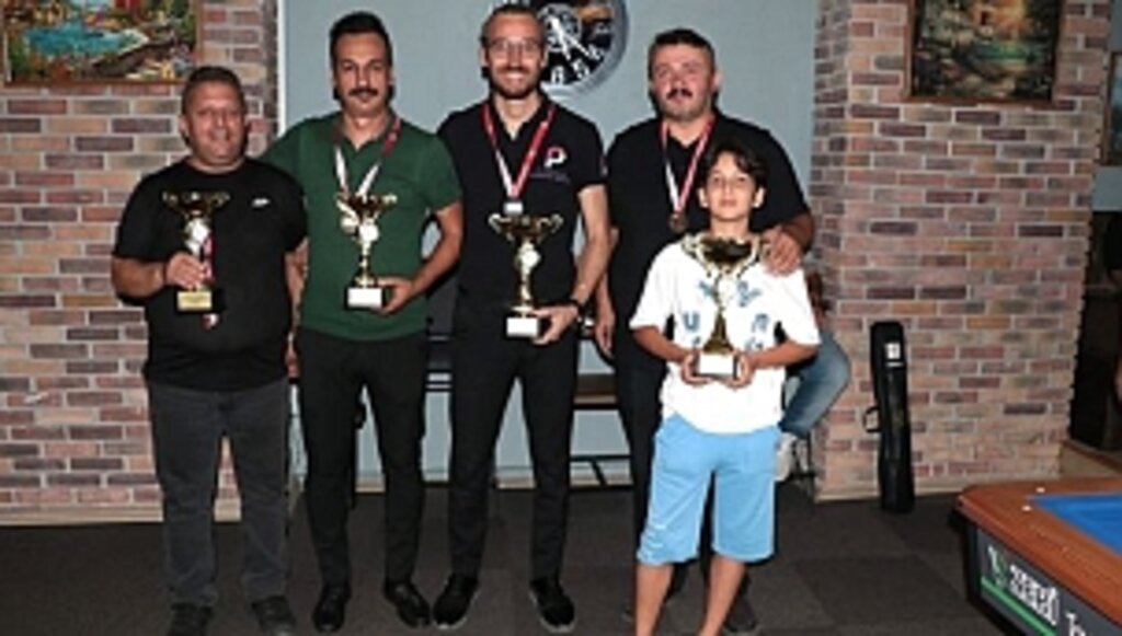Samsun İl Birinciliği 3 Bant Bilardo Turnuvası Sona Erdi