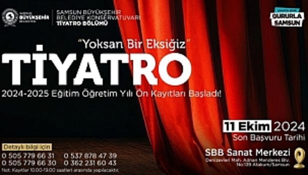 Tiyatro Kurslarına Başvurular Başladı