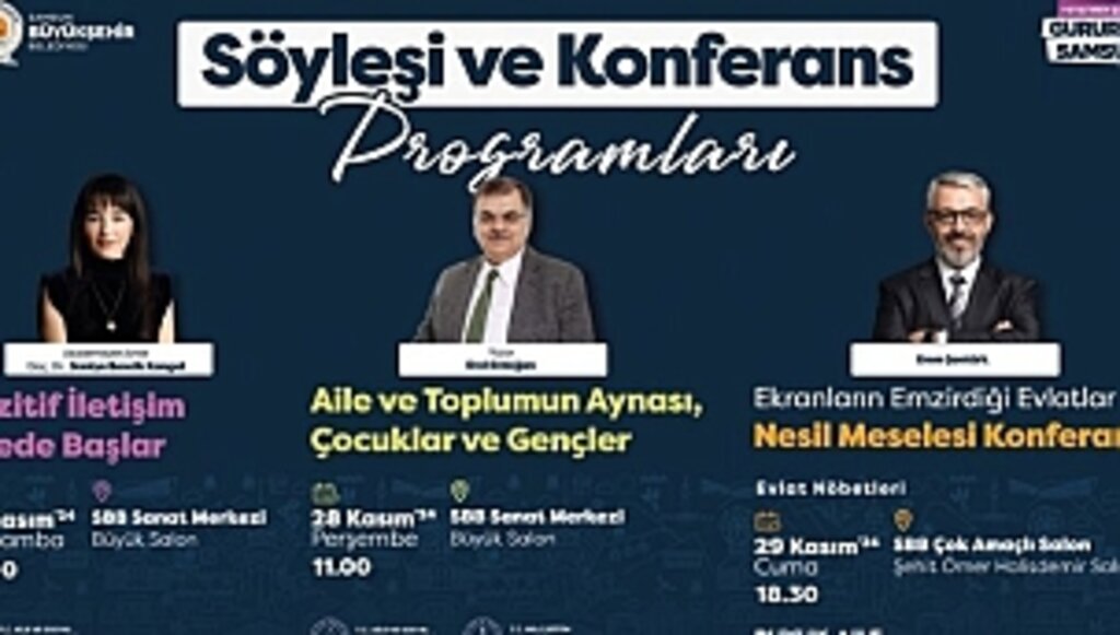 Büyükşehir'in Söyleşi ve Konferans Programları Başlıyor