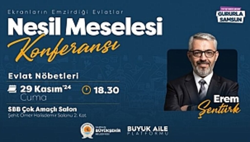 Gazeteci- Yazar Erem Şentürk Konferans Programıyla Samsun'da