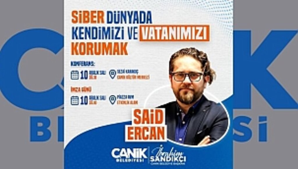 Yazar Said Ercan Canik'te