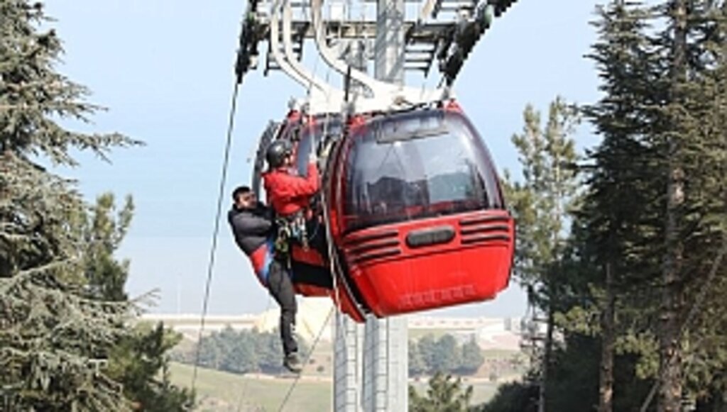 Yenilenen 'Teleferik Hattı' İçin Özel Kurtarma Eğitimi