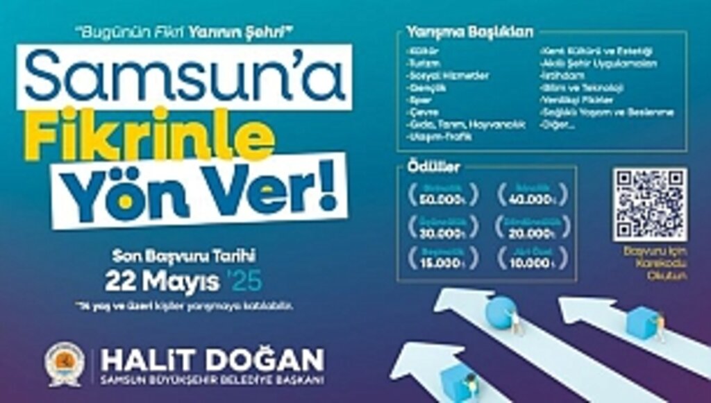 Büyükşehir'den 'Samsun'a Fikrinle Yön Ver' Yarışması