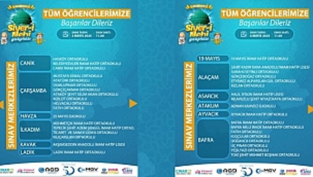 AGD-MGV, Siyer-i Nebi Yarışması Samsun'da