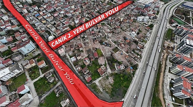 Canik'e 2. Yeni Bulvar Yolu Geliyor
