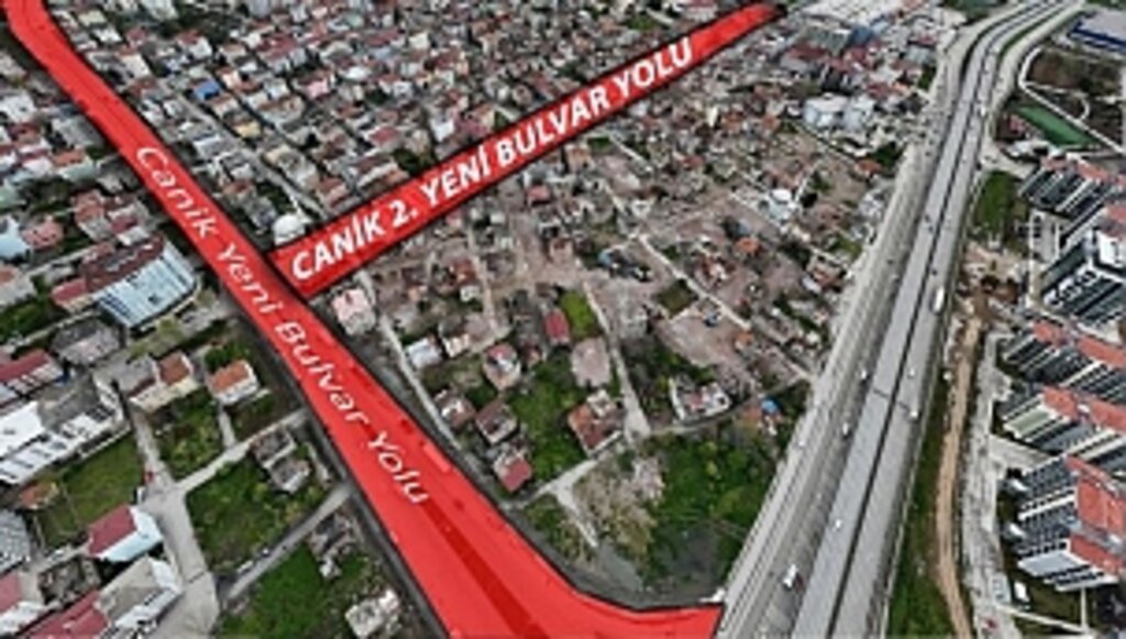 Canik'e 2. Yeni Bulvar Yolu Geliyor