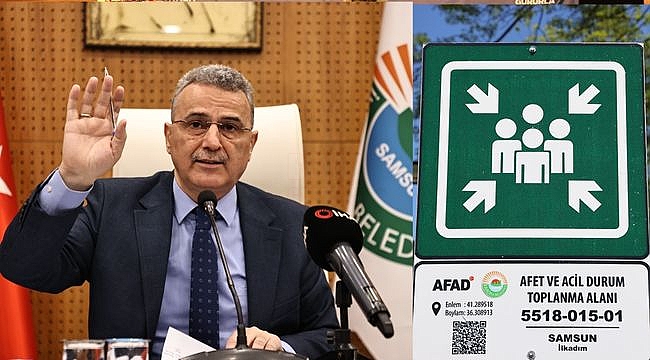 İlkadım'ın Acil Durum Toplanma Alanları Hazır