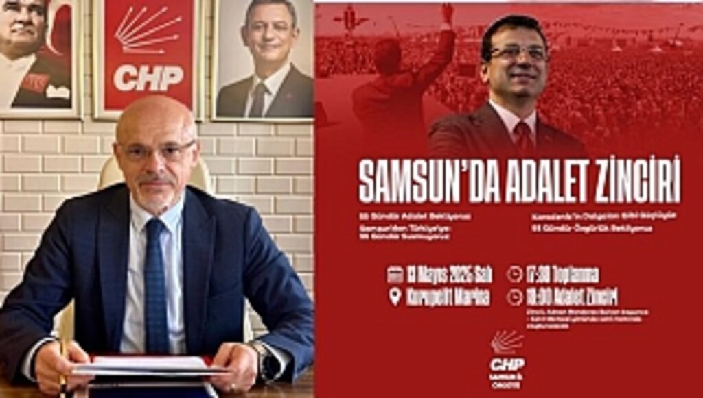 Samsun CHP'den Adalet Zinciri Yürüyüşü