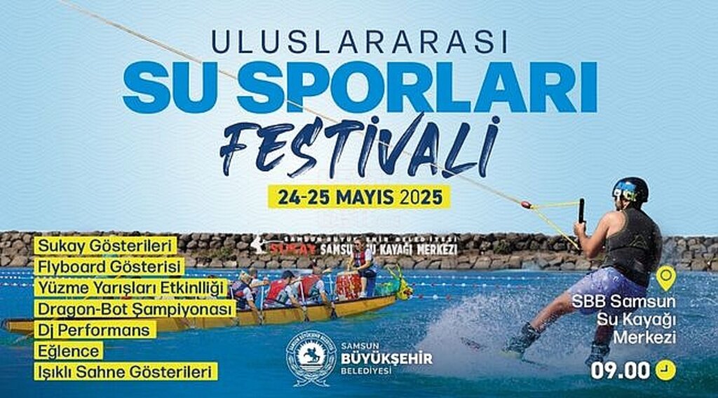 Samsun Uluslararası Su Sporları Festivali Başlıyor