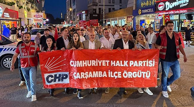 Samsun CHP'den Çarşamba'da Miting