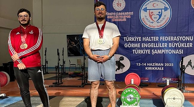 Samsunlu Görme Engelliler Türkiye Halter Şampiyonasında