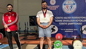 Samsunlu Görme Engelliler Türkiye Halter Şampiyonasında