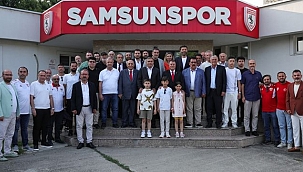 Samsunspor'da Geleneksel Bayramlaşma Nuri Asan tesislerinde Gerçekleşti