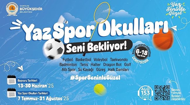 Yaz Spor Okulları'na Başvurular Başladı