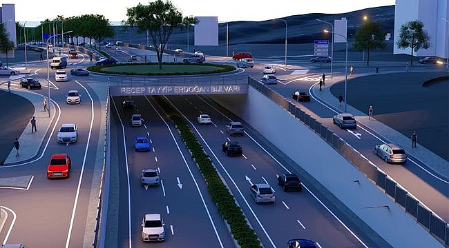 Alaçam Caddesi ve AFAD Kavşağında Yeni Çalışmalar Başladı