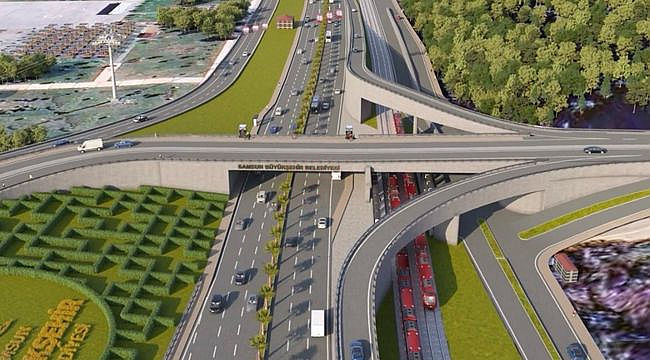 Büyükşehir'den Kenan Şara Köprülü Kavşağı'nda Düzenleme